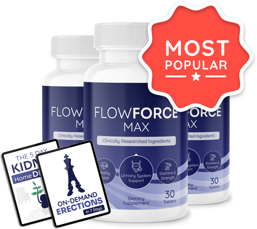 FlowForce Max 3 jars — 90-day supply