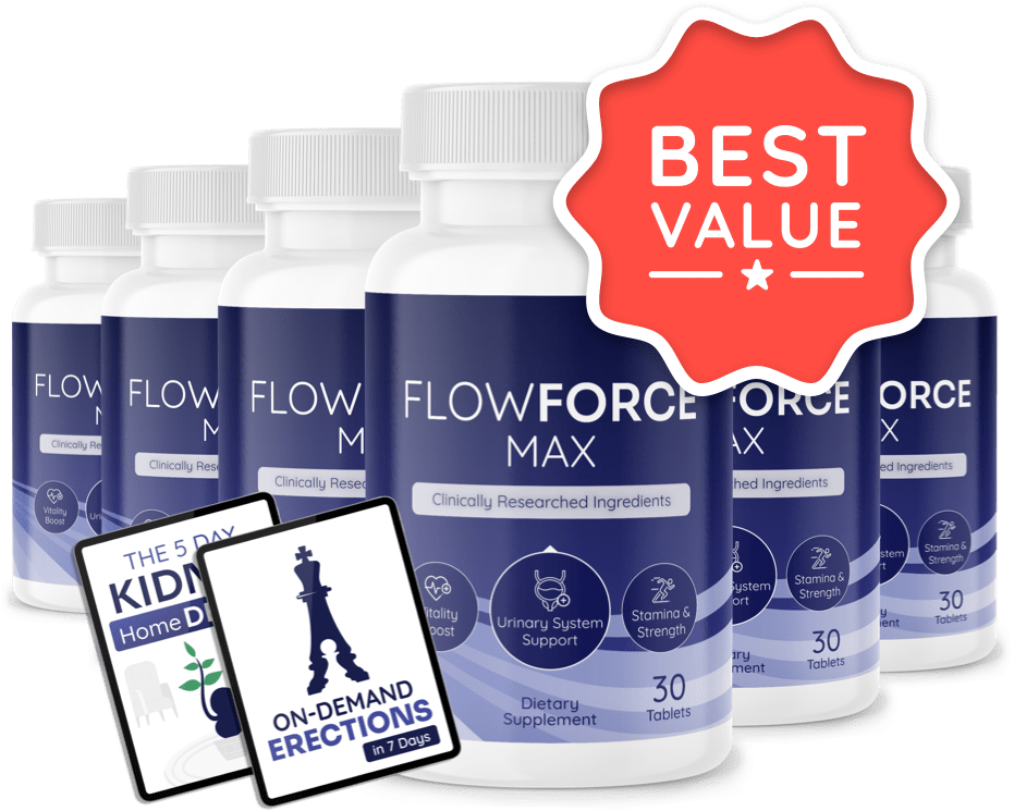 FlowForce Max 6 jars — 180-day supply